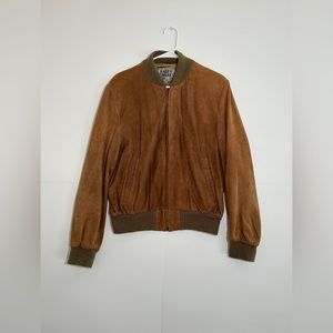 Vintage Ralph Edwards Size 42R Suede Leather Jacket Brown Suede READ